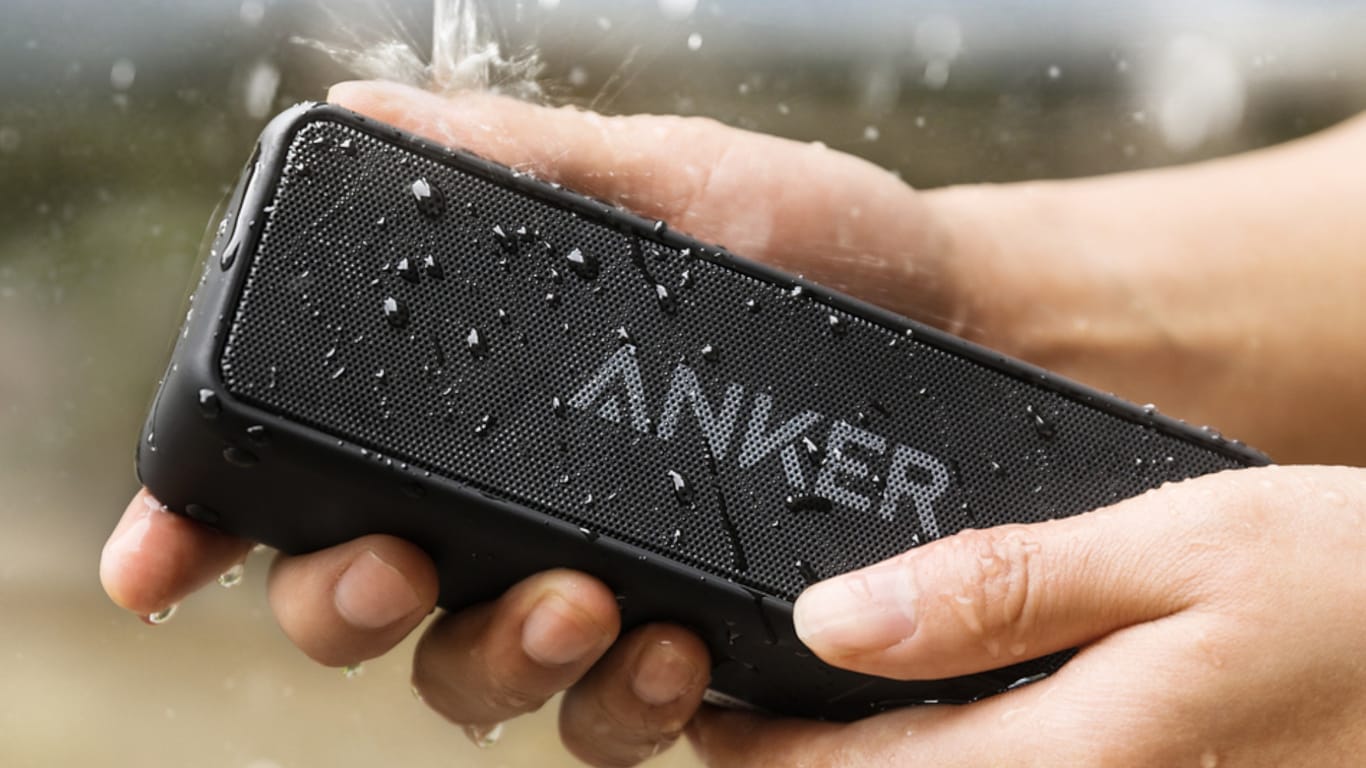 Wasserdicht und auch für Draußen: Der mobile Bluetooth-Lautsprecher Anker Soundcore 2.