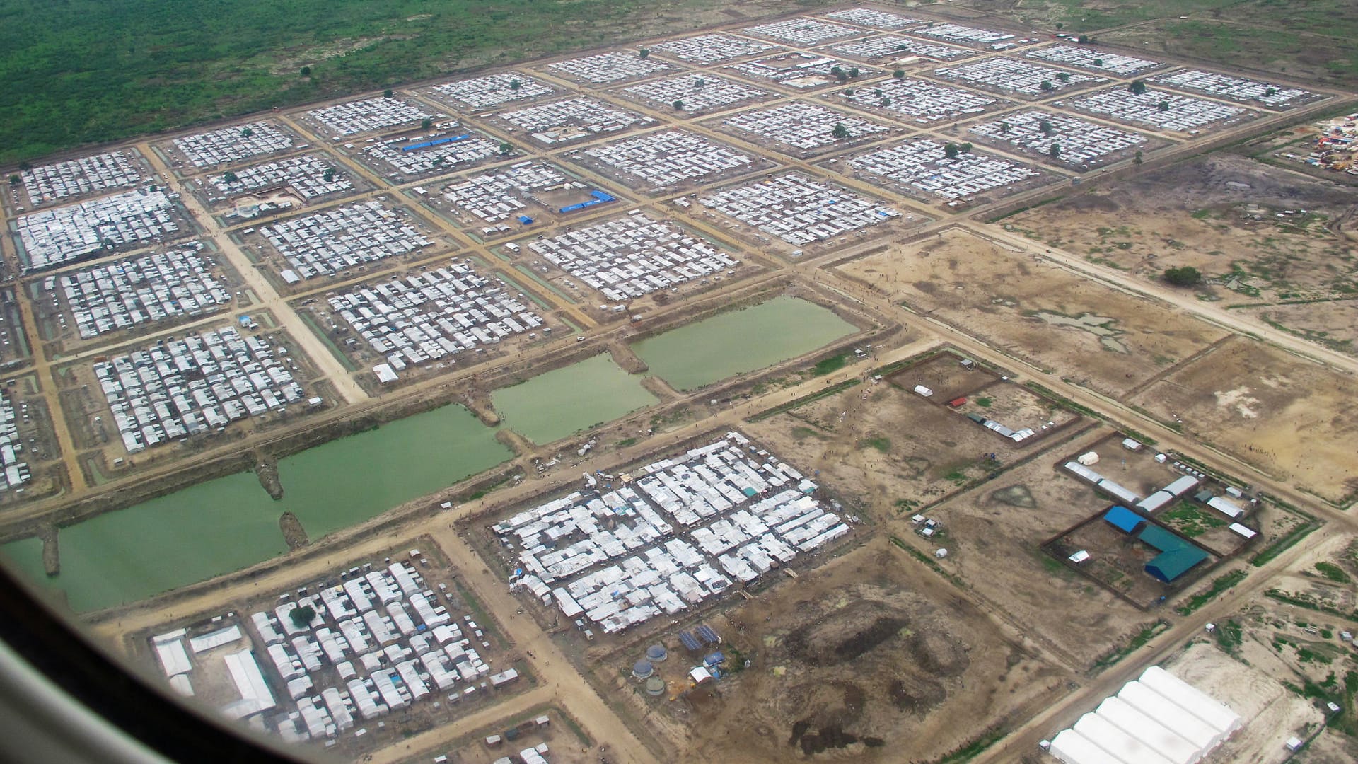 Das Schutzcamp in Bentiu: Mehr als hunderttausend Menschen sind hierhin geflohen.