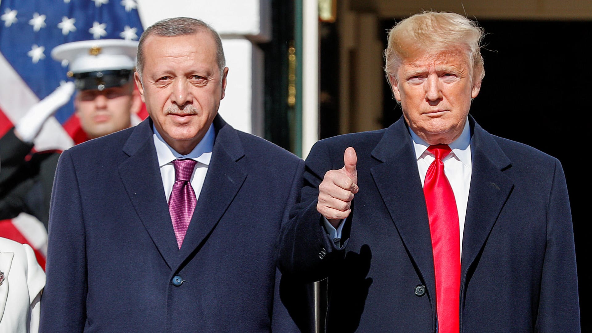 Trump, Erdogan vor dem Weißen Haus: Bemerkenswerte Tonlage.