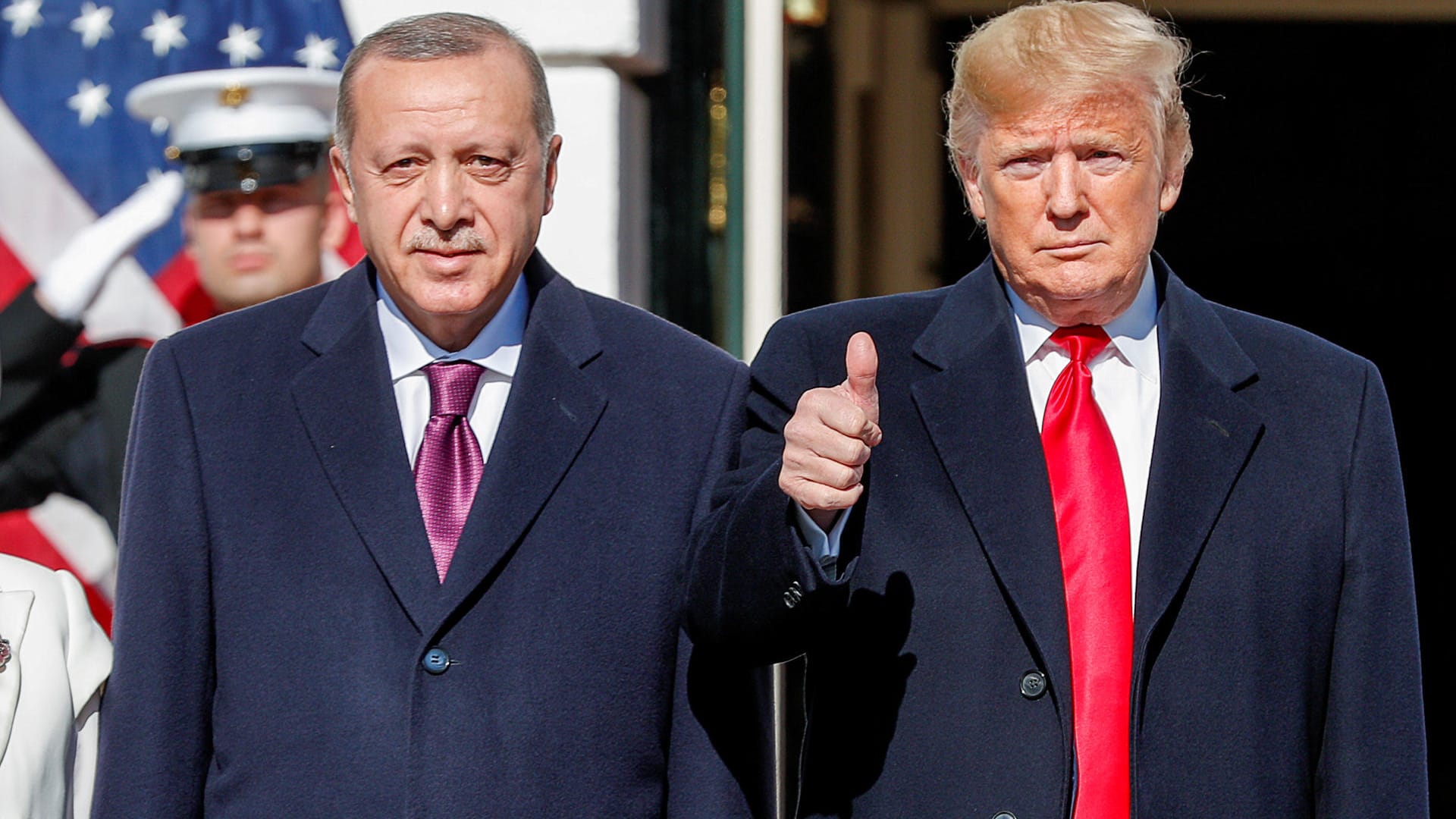 Trump, Erdogan vor dem Weißen Haus: Bemerkenswerte Tonlage.