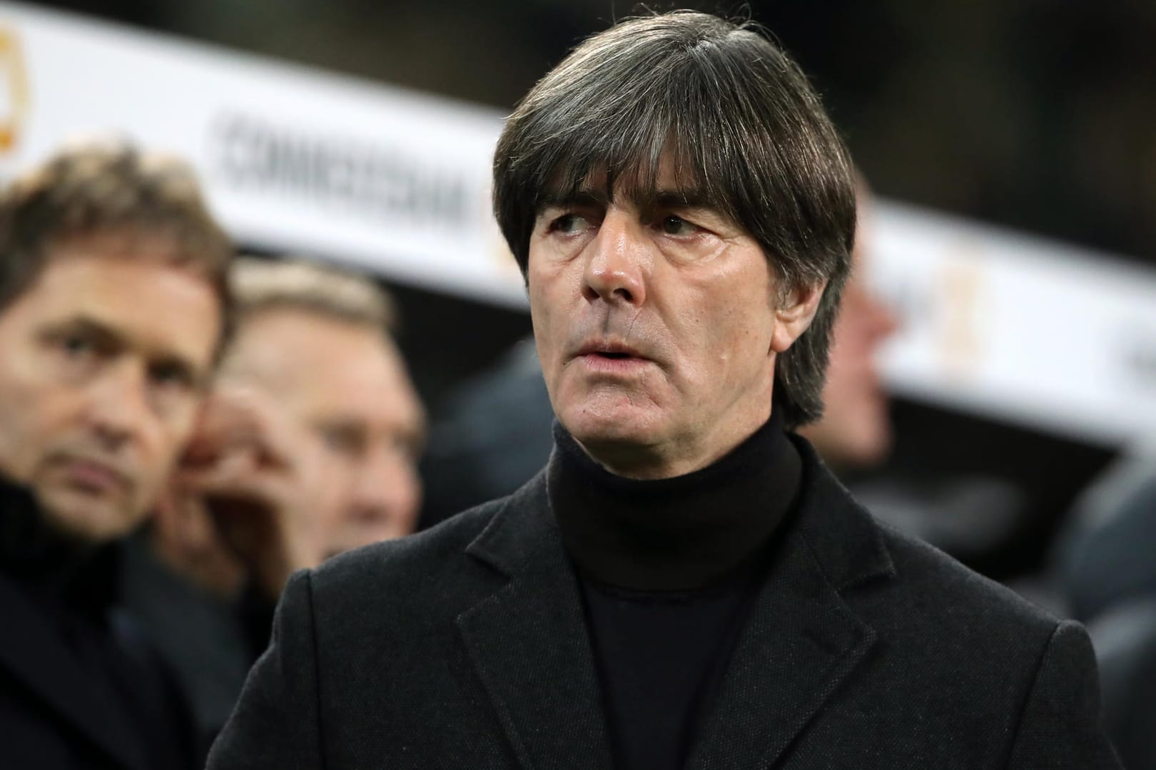 Bundestrainer Joachim Löw beim Spiel gegen Weißrussland: Auf sein Team wartet bis zur EM noch viel Arbeit.