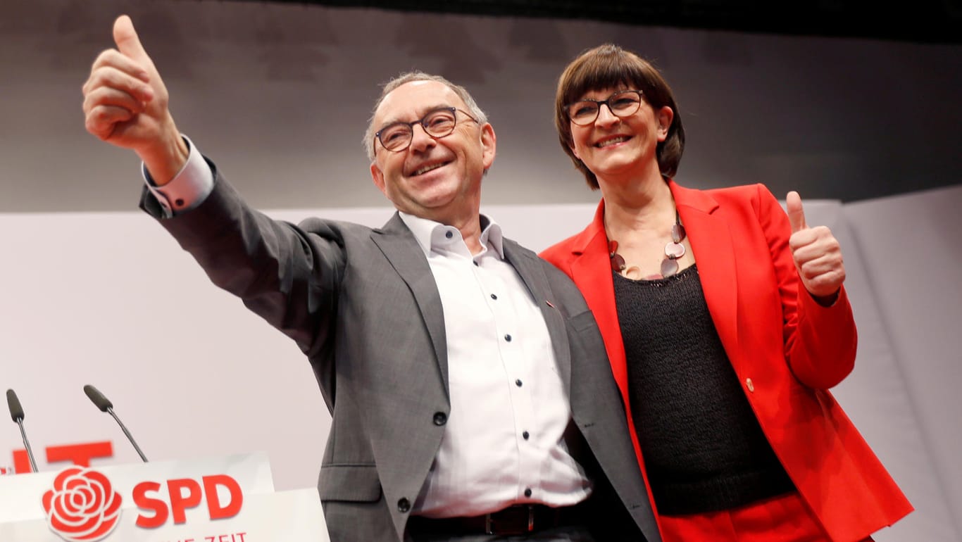 SPD: Das neue Führungsduo hat gleich den Ton gegenüber der Union verschärft.
