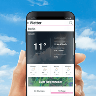 Millionen Menschen nutzen die t-online.de Wetter App