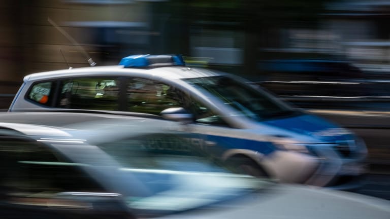 Streifenwagen der Berliner Polizei (Symbolbild): Die Einsatzkräfte suchten in der Gegend nach dem Angreifer.