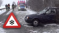 Unfälle und Staus: Schneechaos auf den Straßen Deutschlands