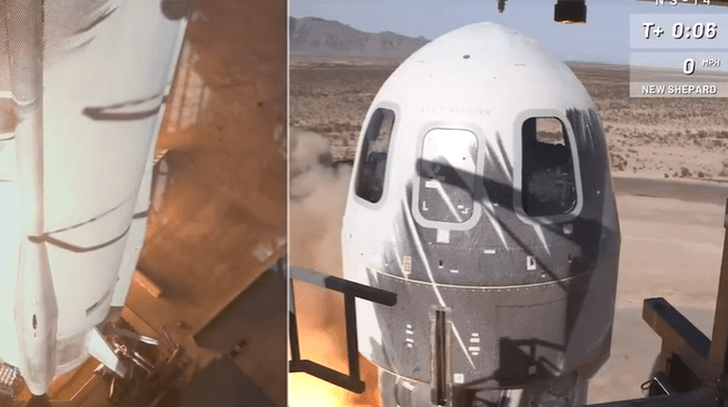 Das US-amerikanisches Raumfahrtunternehmen Blue Origin ist einem bemannten Raumflug einen Schritt näher gekommen. Das US-amerikanisches Raumfahrtunternehmen Blue Origin ist einem bemannten Raumflug einen Schritt näher gekommen.