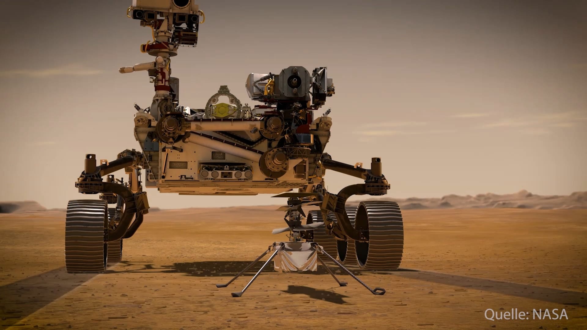 Der Rote Planet: So sah die Landung des Nasa-Rovers auf dem Mars aus.