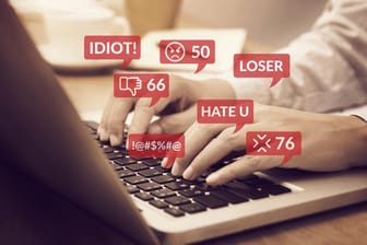 Hass im Netz (Symbolbild): Jeder zehnte Nutzer in Bayern wurde schon Opfer von Online-Hass.