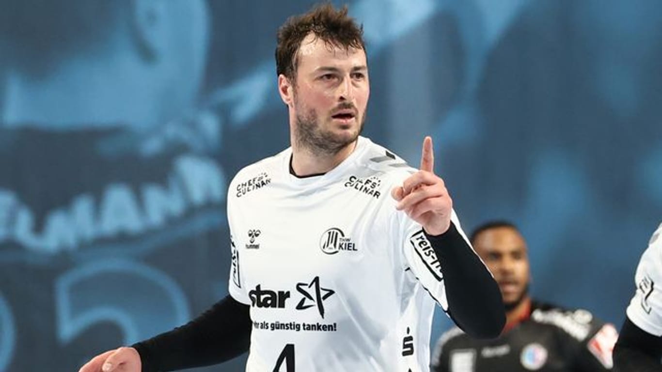 Domagoj Duvnjak vom THW Kiel: Er hat sieben Treffer gegen den HC Erlangen geworfen.