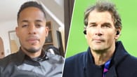 Dennis Aogo stellt sich vor Jens Lehmann