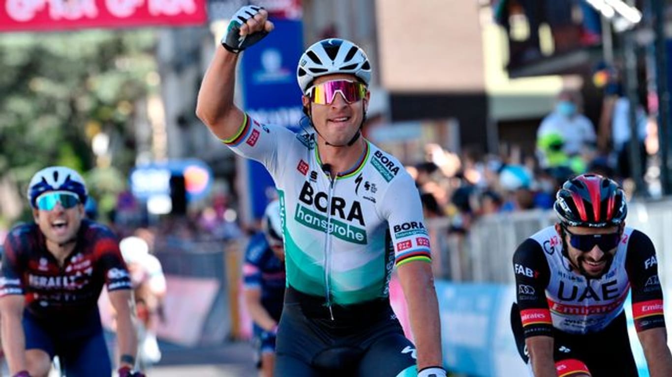 Peter Sagan vom deutschen Team Bora-hansgrohe gewann die zehnte Giro-Etappe.