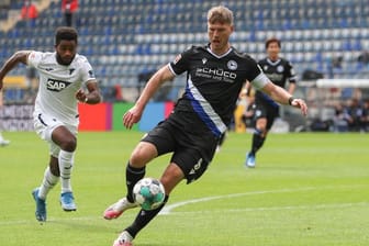 Arminia-Kapitän Fabian Klos (Archivbild): Er hofft auf eine mutige Teamleistung am 34. Spieltag.