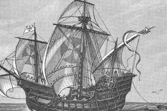 The caravel Santa Maria of Christopher Columbus / Die Karavelle Santa Maria des Christof Kolumbus, Historisch, digital i