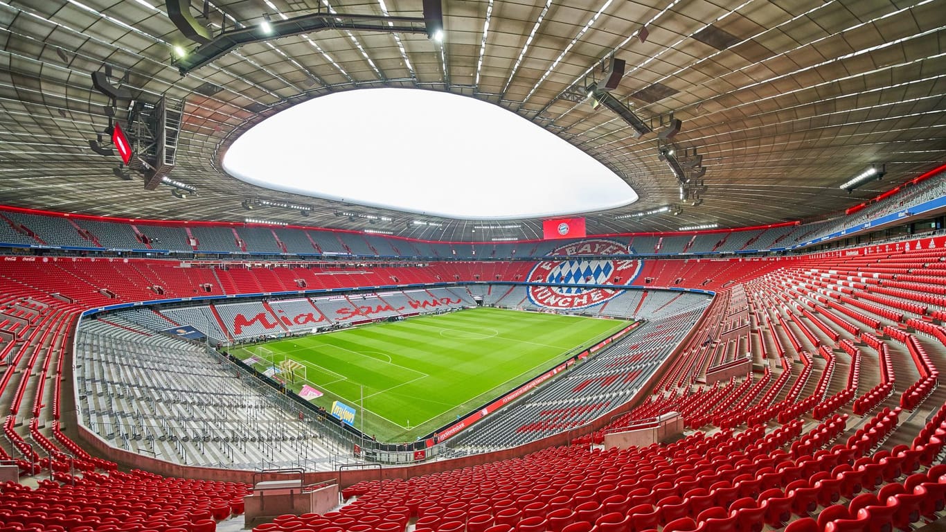 Allianz Arena München: Hier wird die DFB-Elf ihre drei EM-Gruppenspiele austragen.