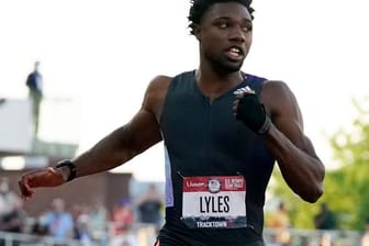 Noah Lyles protestierte bei der Olympia-Qualifikation.