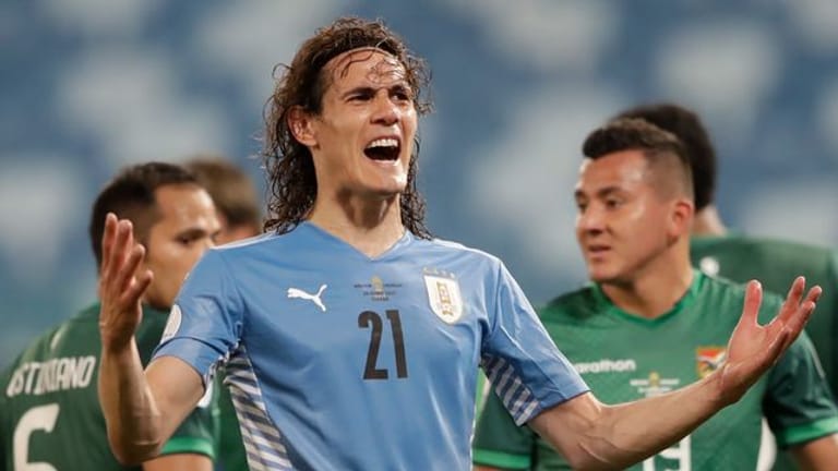 Stellte bei Uruguays gegen Bolivien den Endstand her: Edinson Cavani (M).
