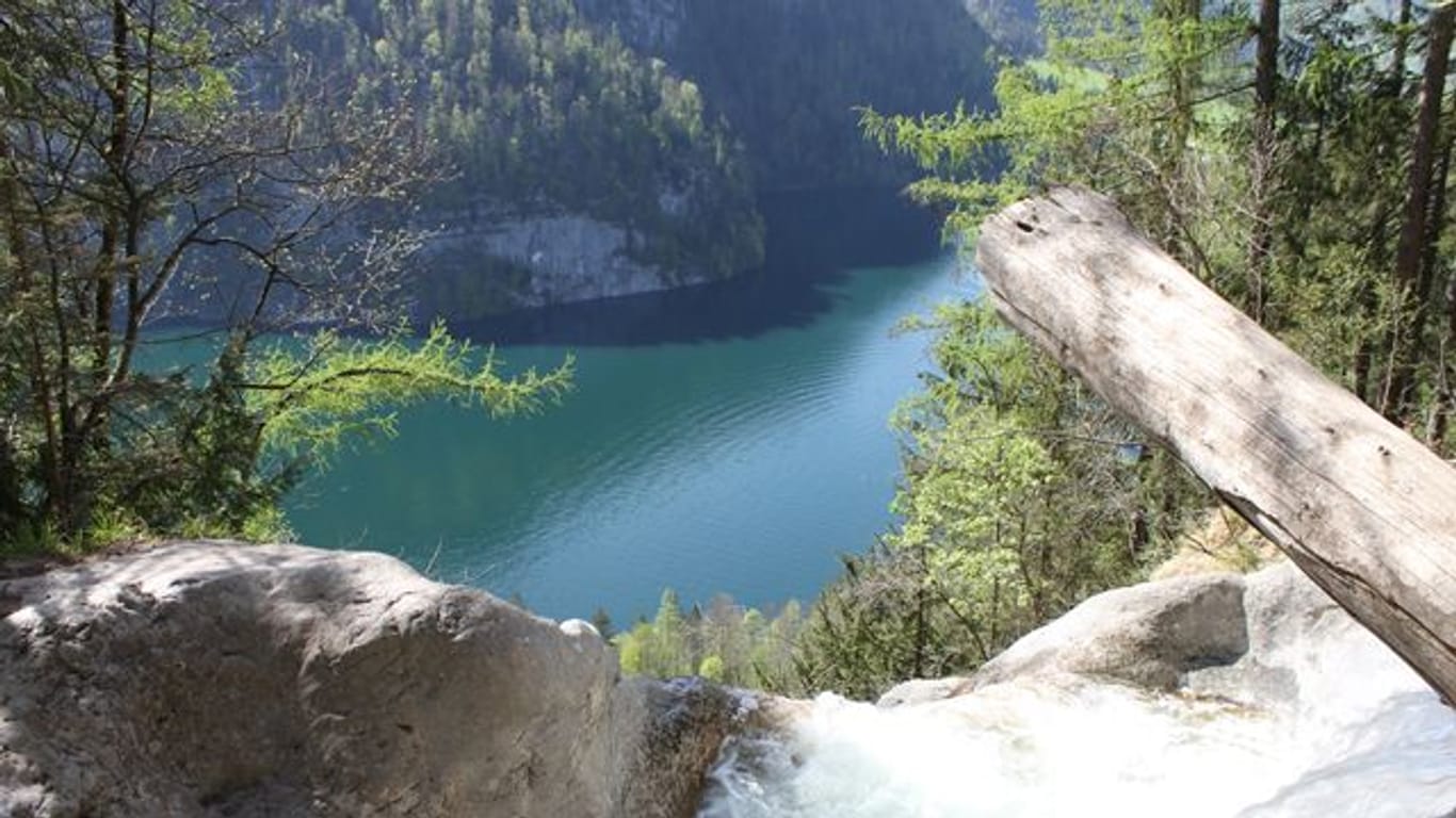 Bekannter Foto-Hotspot: Der Bereich um die Gumpe am Königsbach-Wasserfall bei Schönau am Königssee wird gesperrt.