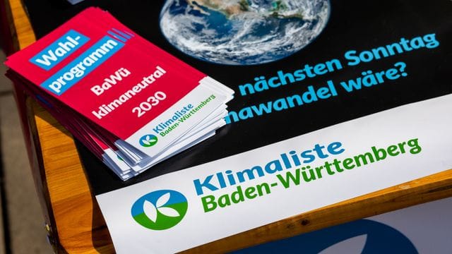 Die Klimaliste-Kandidaten traten unter anderem bei den Landtagswahlen in Baden-Württemberg an. Die Klimaliste-Kandidaten traten unter anderem bei den Landtagswahlen in Baden-Württemberg an.