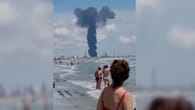 Schwarzes Meer: Rauchsäule nach Explosion in Raffinerie
