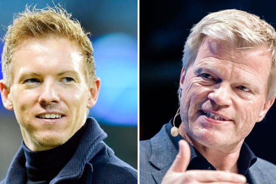 Julian Nagelsmann (l) und Oliver Kahn.