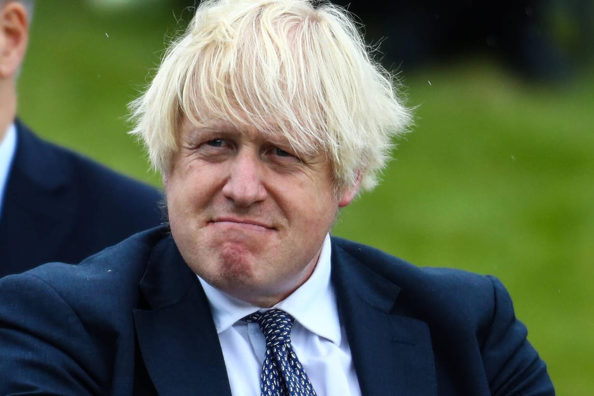 UK Prime Minister Boris Johnson attends the dedication ceremony of the new national UK Police Memorial at the National