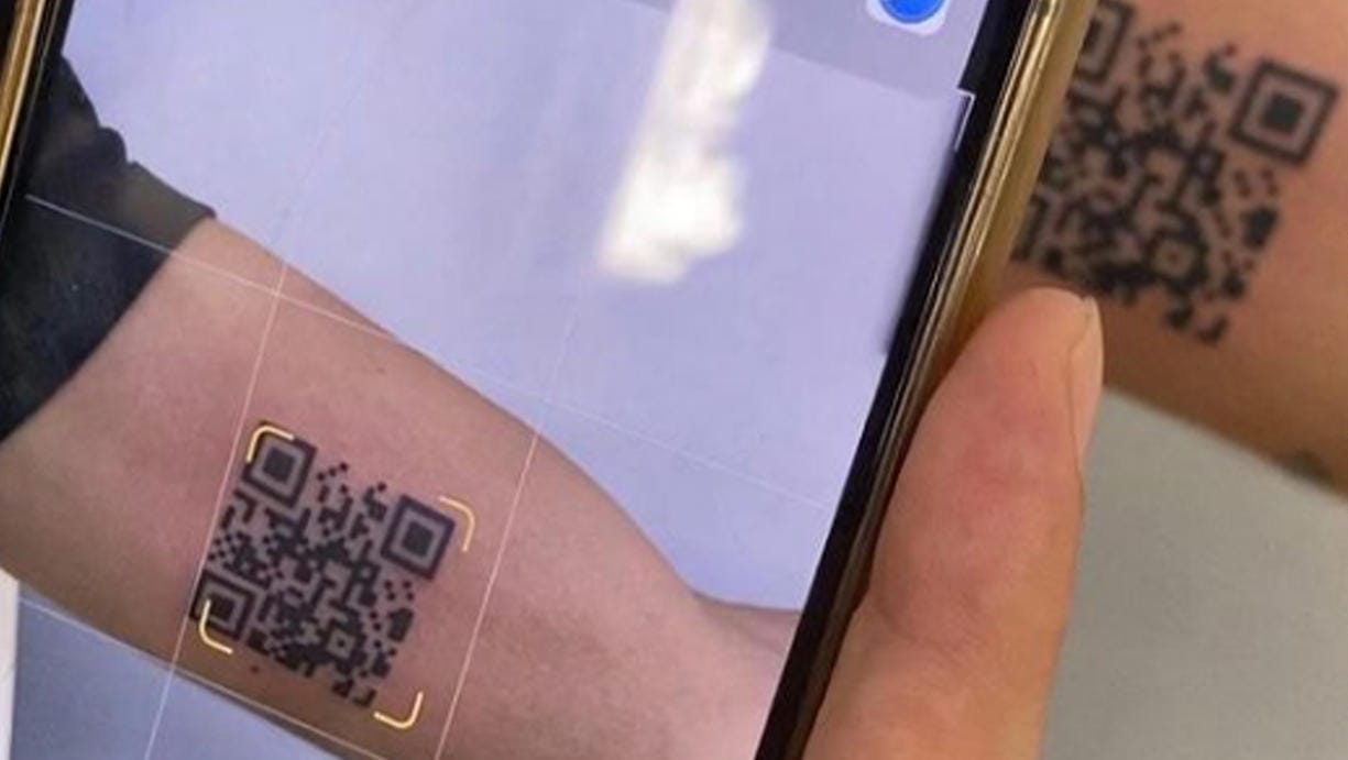 Mit diesem QR-Code gelangt ein Italiener direkt auf eine Website die seinen Impfnachweis zeigt. Mit diesem QR-Code gelangt ein Italiener direkt auf eine Website die seinen Impfnachweis zeigt.