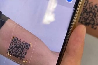 Mit diesem QR-Code gelangt ein Italiener direkt auf eine Website die seinen Impfnachweis zeigt.