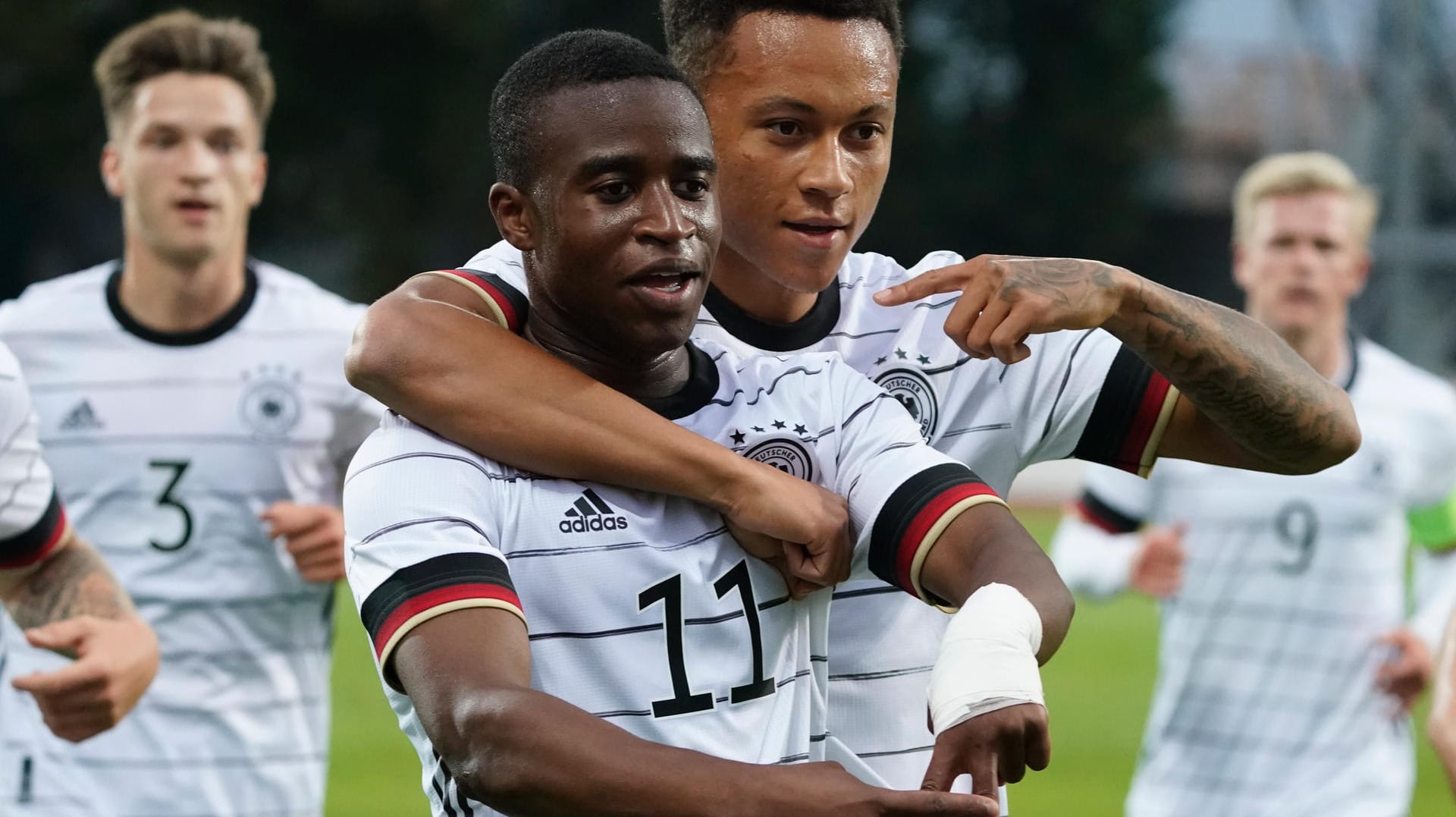 Youssoufa Moukoko: Er traf erneut für die deutsche U21-Nationalmannschaft.