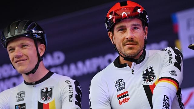 John Degenkolb (r) vor dem Start des WM-Rennens.