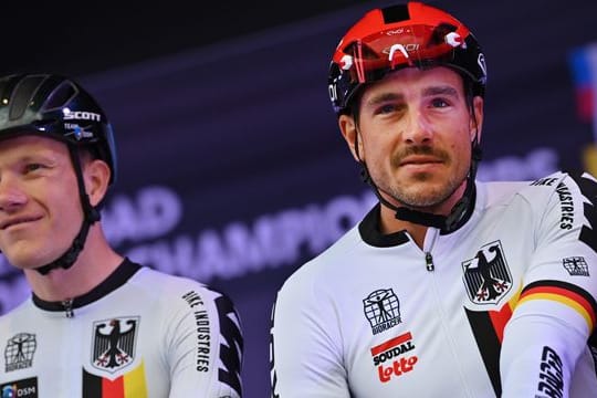 John Degenkolb (r) vor dem Start des WM-Rennens.