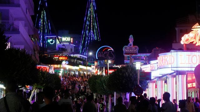Nachtleben in Magaluf.