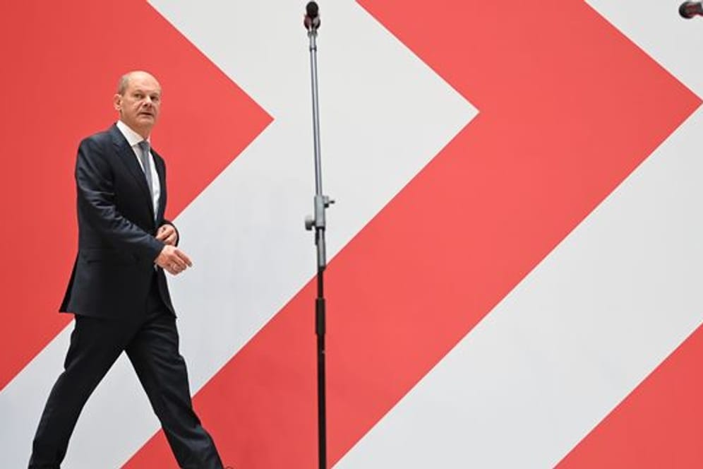 SPD-Kanzlerkandidat Olaf Scholz: "Machen uns gemeinsam an die Arbeit.