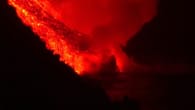 La Palma: Lava-Wasserfall ergießt sich ins Meer