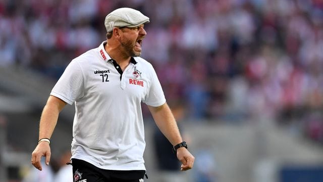Für Kölns Trainer Steffen Baumgart ist der Klassenerhalt das Ziel.