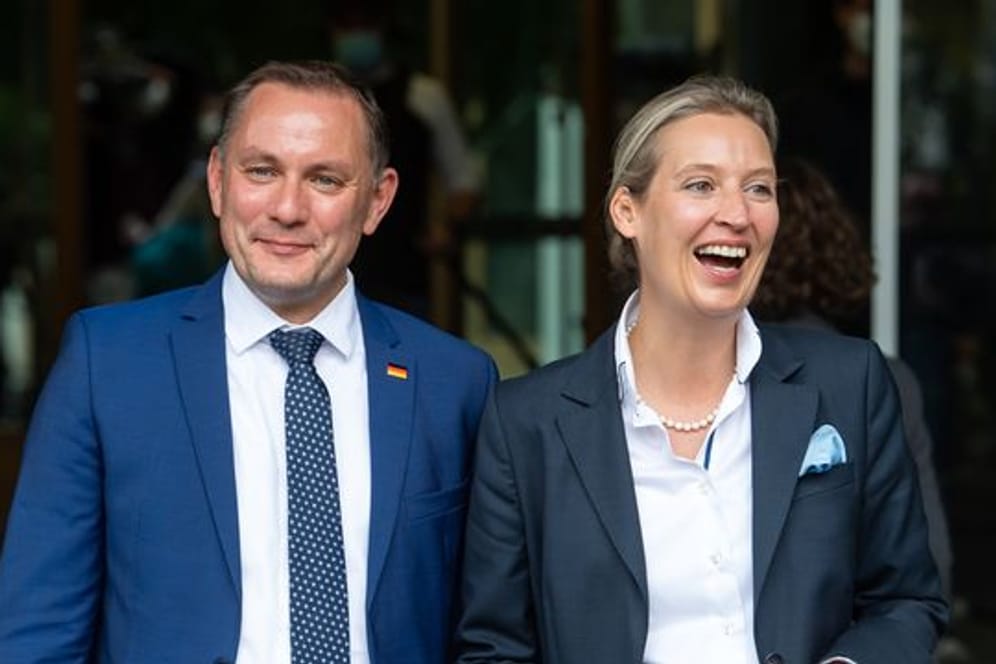 Tino Chrupalla und Alice Weidel bilden die neue Doppelspitze der AfD-Fraktion im Bundestag.