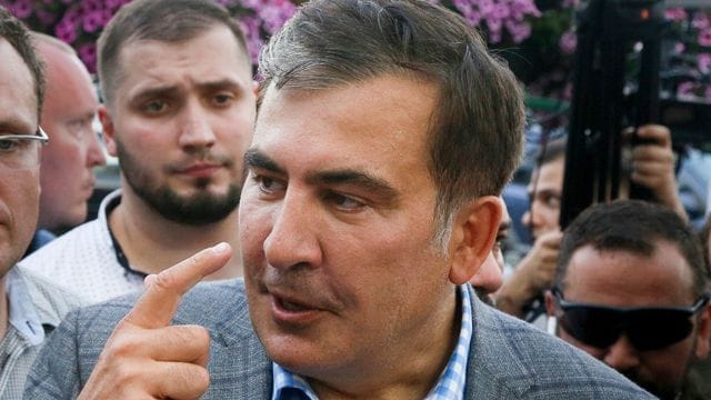 Michail Saakaschwili, ehemaliger Präsident von Georgien. Michail Saakaschwili, ehemaliger Präsident von Georgien.