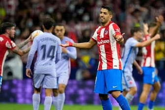Atlético Madrids Luis Suárez erzielte einen Treffer gegen den FC Barcelona.