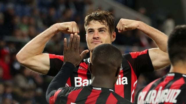 Der Leverkusener Patrik Schick glänzte als Doppel-Torschütze.