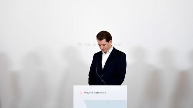 Schlittert er mit seiner ÖVP in eine Regierungskrise? Sebastian Kurz, Bundeskanzler von Österreich. Schlittert er mit seiner ÖVP in eine Regierungskrise? Sebastian Kurz, Bundeskanzler von Österreich.