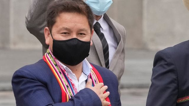 Perus Premierminister Guido Bellido räumt seinen Posten.