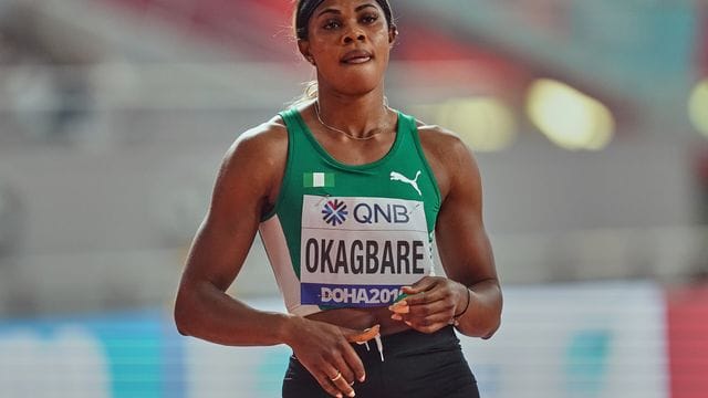 War während der Olympischen Spiele in Tokio vorläufig gesperrt worden: Die Nigerianerin Blessing Okagbare.