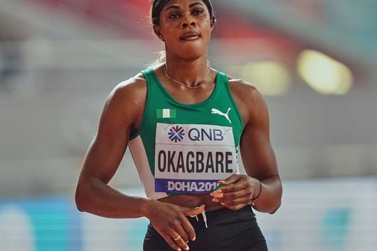 War während der Olympischen Spiele in Tokio vorläufig gesperrt worden: Die Nigerianerin Blessing Okagbare.