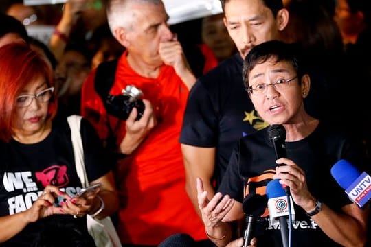 Die Journalistin Maria Ressa ist Chefredakteurin des Online-Nachrichtenportals Rappler.