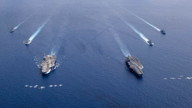 Einsätze der US-Marine im Südchinesischen Meer (wie hier im Bild) sorgten in der Vergangenheit immer wieder für Spannungen zwischen Washington und Peking.
