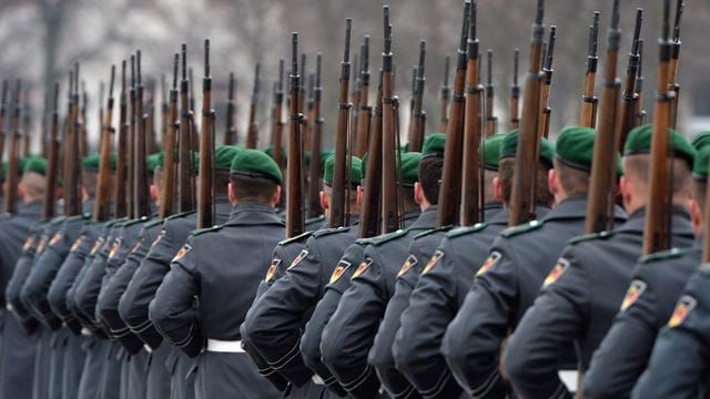 Das Wachbataillon der Bundeswehr (Archivbild). Das Wachbataillon der Bundeswehr (Archivbild).