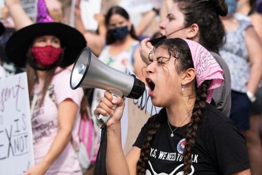 Protest gegen das Abtreibungsgesetz in Texas: Nach dem jüngsten Urteil darf keine Abtreibung nach der sechsten Schwangerschaftswoche vorgenommen werden.