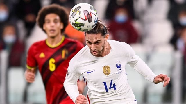 Hat sich mit dem Cornavirus infiziert: Frankreichs Adrien Rabiot in Aktion. Hat sich mit dem Cornavirus infiziert: Frankreichs Adrien Rabiot in Aktion.