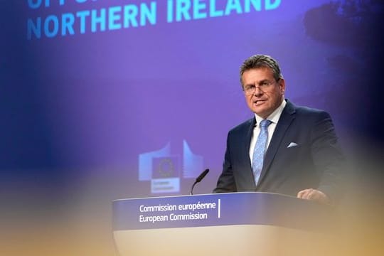 Maros Sefcovic: Der EU-Brexit-Beauftragte präsentiert konkrete Lösungen im Brexit-Streit.