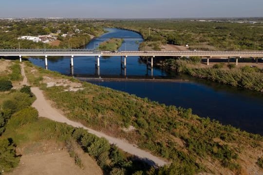 Die Brücke, die die Städte Del Rio in den USA und Ciudad Acuna in Mexiko, verbindet.