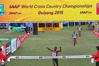 Bereits als 19-Jährige gewann Agnes Tirop den WM-Titel im Cross.